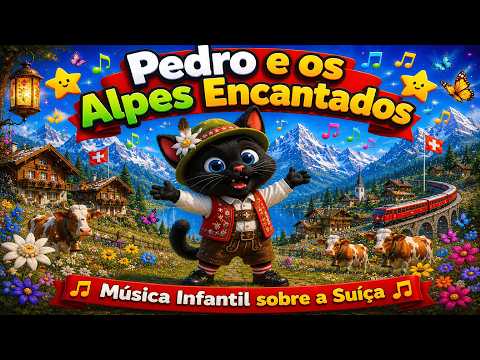 Pedro e os Alpes Encantados (Suíça) | Música Infantil  | Viagem pelos Alpes Suíços | Livro Infantil
