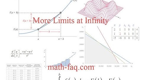 More Limits at Infinity