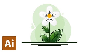 Flat Design Flower (Speed Art) | Adobe Illustrator