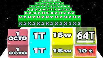 Jelly Run 2048 vs Happy Cubes 2048 - Gameplay Android (Freeplay, Max Level) ASMR Math Game