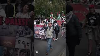 تظاهر مئات الأشخاص في شوارع  برلين دعما لفلسطين
