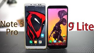 Redmi Note 5 Pro Vs Honor 9 Lite Comparison Speed  Battery  Face Unlock