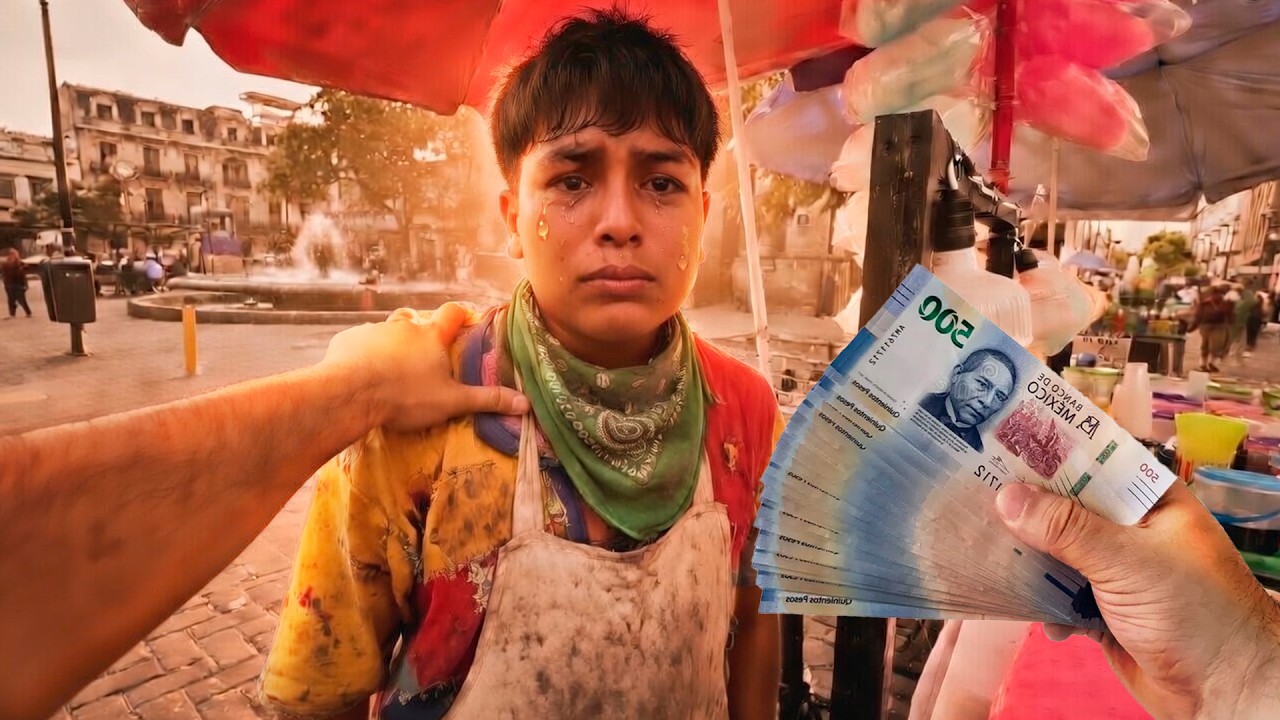 Encontré al vendedor de dulces más honesto y le dí recompensa millonaria para su familia 😭 lloramos