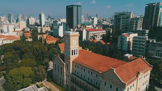 Drone Views Over The American University of Beirut (AUB), LEBANON