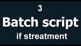 Batch script - الشرطية if قاعدة