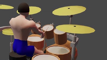 Megadeth - Rust In Peace... Polaris (Drum Intro Animation)