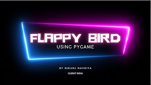 Flappy bird game using pygame | @CS50 CS50’s Introduction to Programming with Python | Final Project