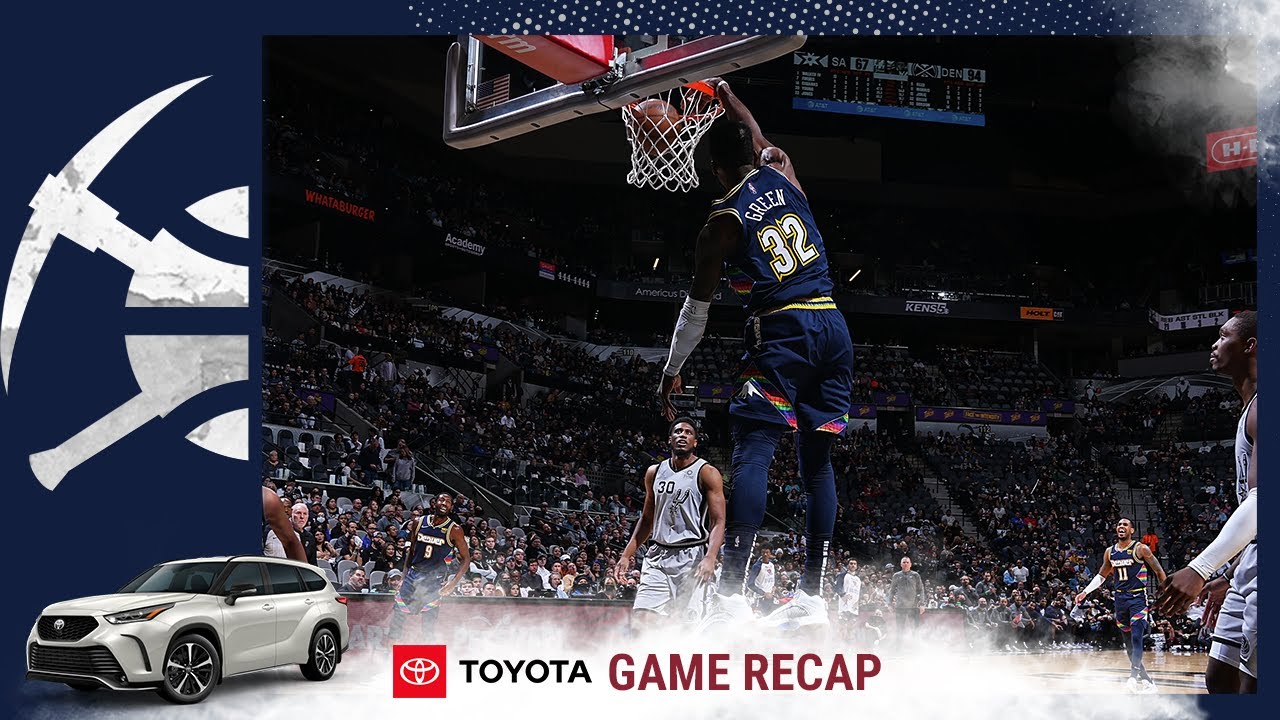 Toyota Game Recap Denver Nuggets defeat San Antonio Spurs 127112 (12