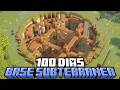 Sobrevivi 100 dias construindo uma BASE SUBTERRANEA no Minecraft - O FILME
