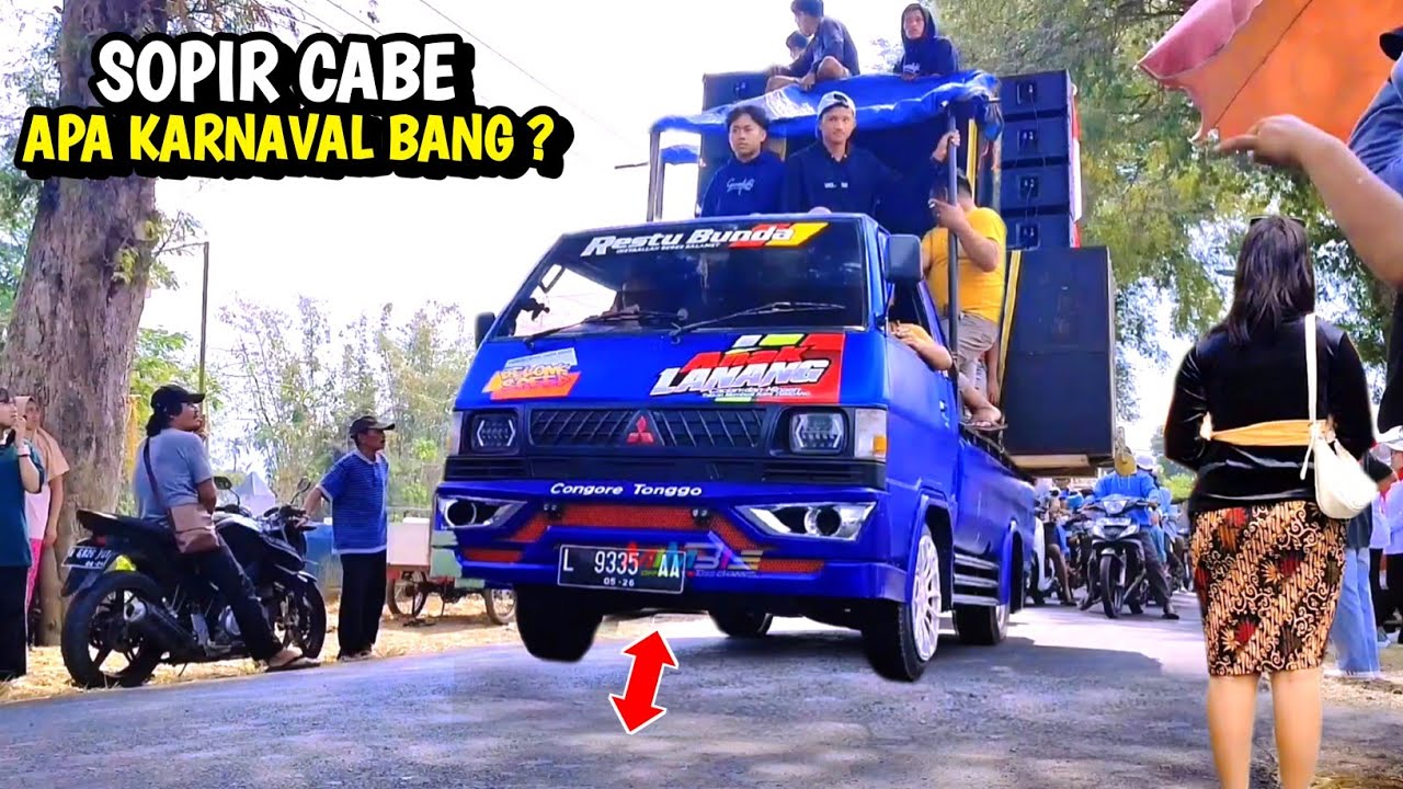 KARNAVAL APA ANGKUT CABE !! Ngeri Aksi Sopir Pick up Sound Karnaval KASEMEK BONDOWOSO