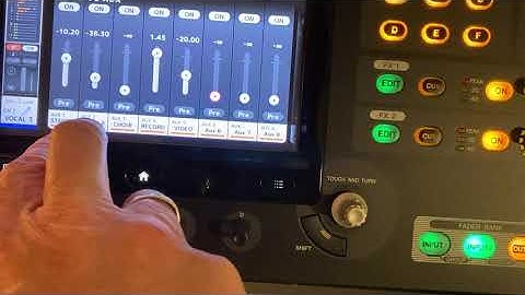 Setting inputs for pre fade in ear outputs