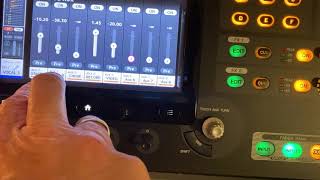 Setting inputs for pre fade in ear outputs