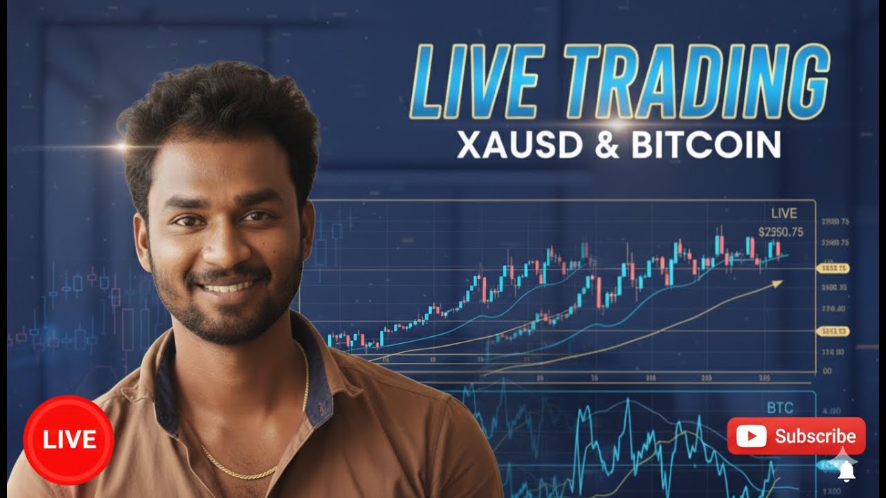 LIVE: XAUUSD Price Action Today 🚀 | BTC Scalping + Smart Money Analysis | Telugu Live