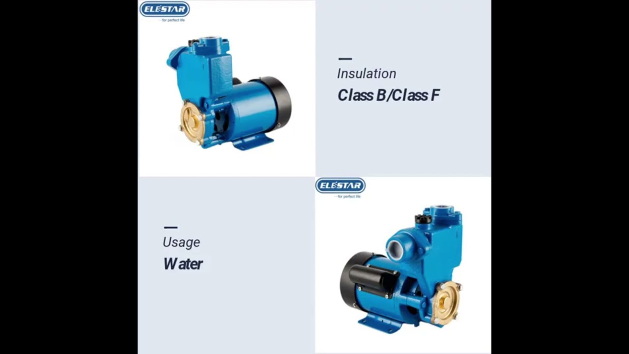 ELESTAR PS series self-priming vortex pumps are used to transport clean water.