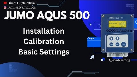 Jumo Aqus 500 Ozone Analyser installation calibration basic settings