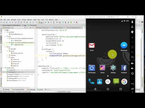 Ví dụ demo AutocompleteTextView và MultiAutocompleteTextView trong Android