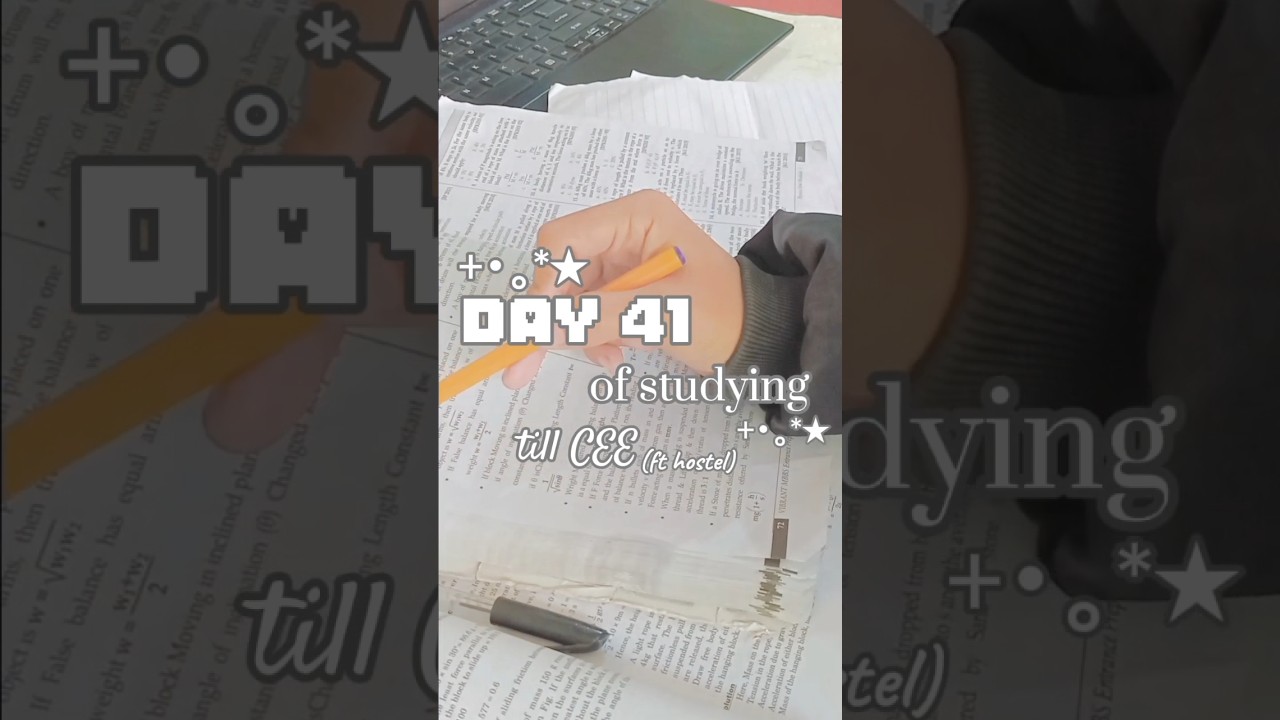 "Back after a week! Day 41 of CEE Prep 📚 | Settling into Hostel Life"