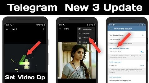 How To Set Telegram Profile Video | Video DP
