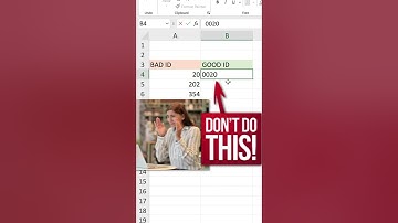 Easy Way to KEEP Leading Zeros 0️⃣ in Excel #shorts