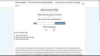 Word Unscrambler - Simple and Easy word unscrambler screenshot 2