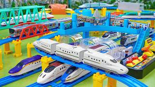 Plarail Shinkansen ☆ Construction Takara Tomy Plarail Mega Station Building & Modern Subway System