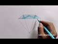 how to draw diamond step by step | cute drawing hub