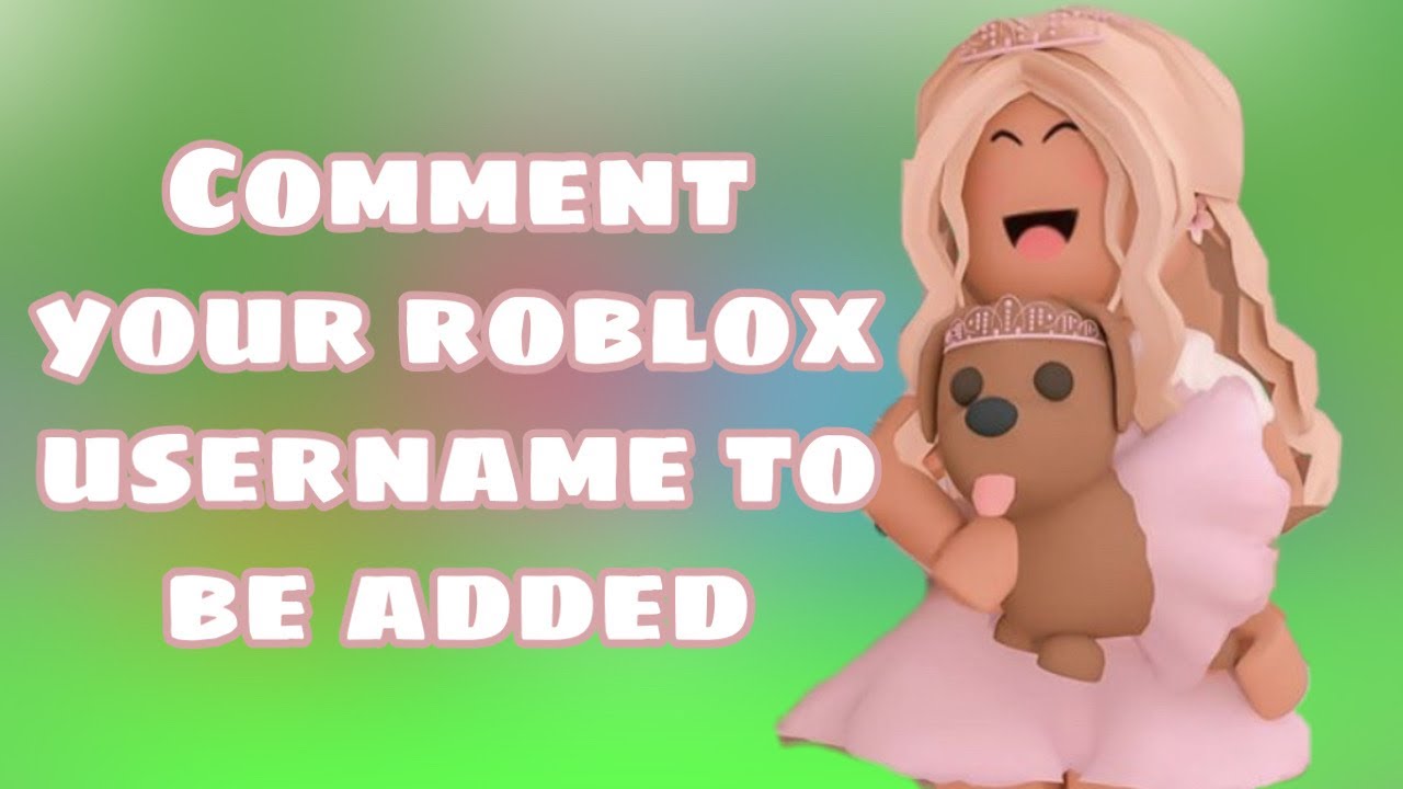 COMMENT YOUR USERNAME TO BE ADDED - YouTube