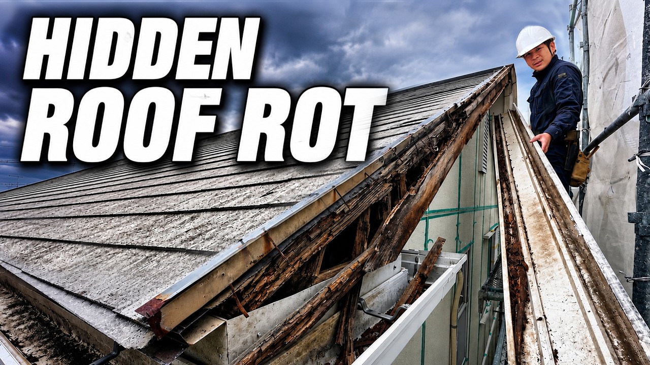 The Roof Edge Was Rotting from the Inside—So I Rebuilt It | Japanese Carpenter