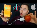 iPhone mit Apfel LADEN? Ich teste VIRALE TikTok Life Hacks! ZUM NACHMACHEN😍 (Teil 2)