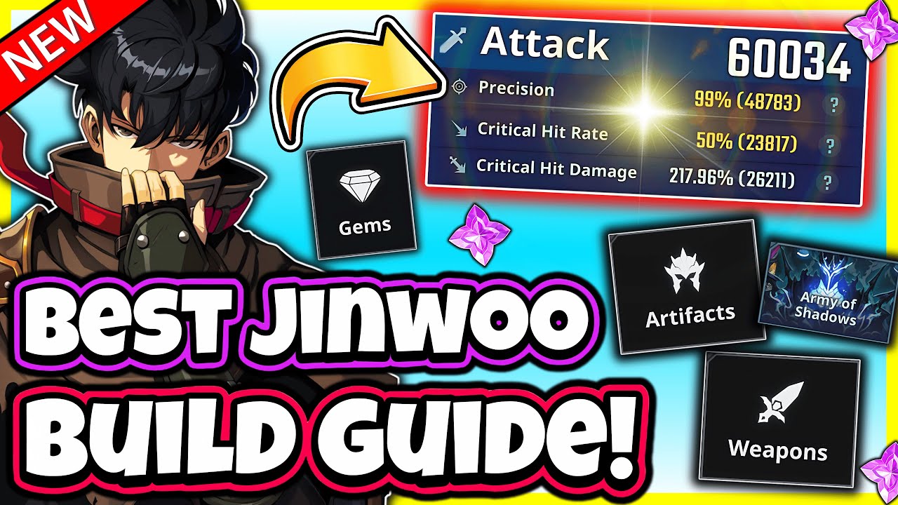 2025 BEST SUNG JINWOO BUILD GUIDE! Artifacts / Stats / Weapons