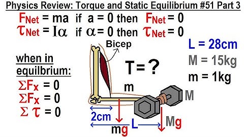 Physics Review: Torque and Static Equilibrium #51  Part 3