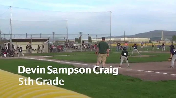 Devin Sampson Craig 5th Grade Little League Baseball