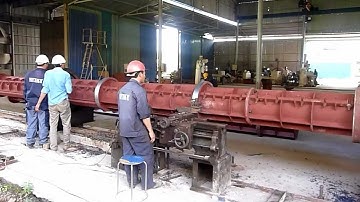 KHUÔN TRỤ ĐIỆN LY TÂM DÀI 15 MÉT - SẢN PHẨM CỦA CƠ KHÍ HÀ GIANG PHƯỚC TƯỜNG