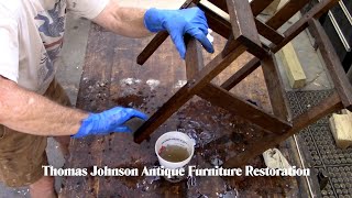 Restoring a Mission Chair  Thomas Johnson Antique Furniture Restoration