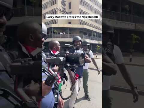 Larry Madowo At June 25th Maandamano In Nairobi CBD Maandamano Maandamanotoday Maandamanowednesday