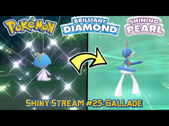 SHINY GALLADE!!! BDSP Pokeradar Shiny Stream 1  Pokémon Brilliant Diamond  & Shining Pearl 