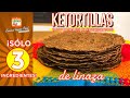 Tortillas de linaza bajas en carbohidratos, sin gluten y ¡sólo 3 ingredientes! - Cocina Vegan Fácil