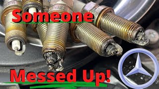 Quick Lube OVERFILLED Engine Oil...TWICE! Now it MISFIRES! Mercedes E 350 3.5l V6 P0300 P0302