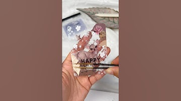 ASMR clear ATC card making #asmrsounds #satisfying #scrapbookingph #journaling
