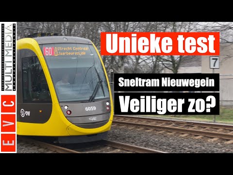 Sneltram Nieuwegein snel veiliger zo ? | Unieke test met vrolijk deuntje