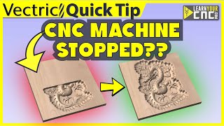 How to resume a 3D carve after it stops part way through - VCarve & Aspire Quick Tip