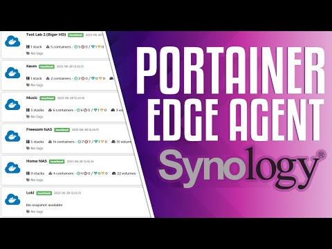 Connect Portainer to Docker on Synology using the Portainer Edge Agent Fast and Easy