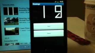 Android DigitMorph Stop-watch App