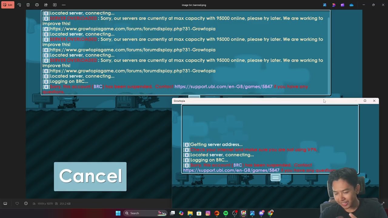 FIRST TIME ! KENA SUSPEND DI GROWTOPIA