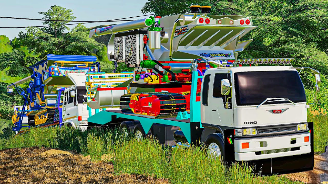 Перевезли 2 комбайна для работы на участке площадью 20 раев, 2 транспортных средства совместно с ...