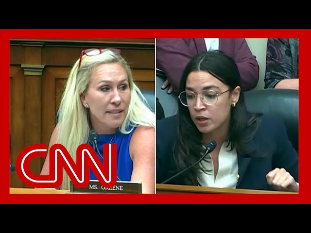 Marjorie Taylor Greene clashes with Ocasio-Cortez in chaotic hearing