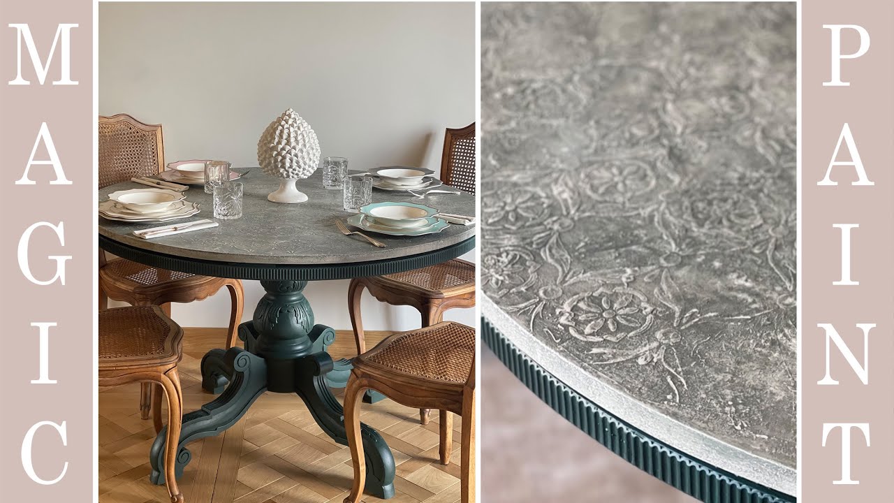 Превратите старый стол в современное изделие! Без денег и бумажной волокиты! Elisa&Magic Paint