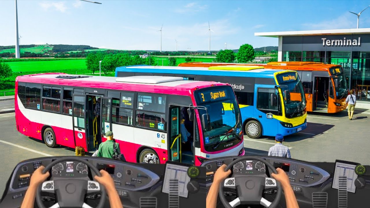 "Ultimate BUS Simulator Gameplay | Realistic Bus Driving in USA Terminal! 🚍🔥"