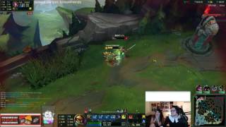 Dyrus play followed by a fail