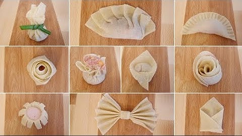 10 Ways to Wrap Wontons | Wonton Wrappers | Easy Wonton & Dumpling Wrappers Recipe